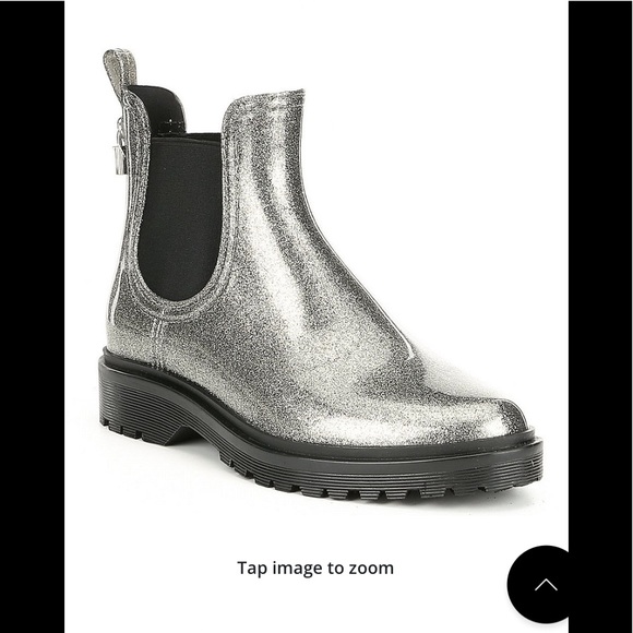Michael Kors Shoes - Michael Kors silver rain boots